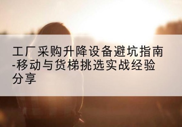 彭泽移动式升降机怎么选-工厂采购升降设备避坑指南-移动与货梯挑选实战经验分享